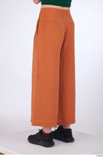 Zolzaya casual dressed leg lower body orange wide leg trousers…